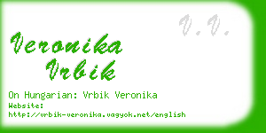 veronika vrbik business card